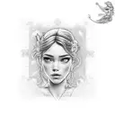 disney princess tattoo design idea