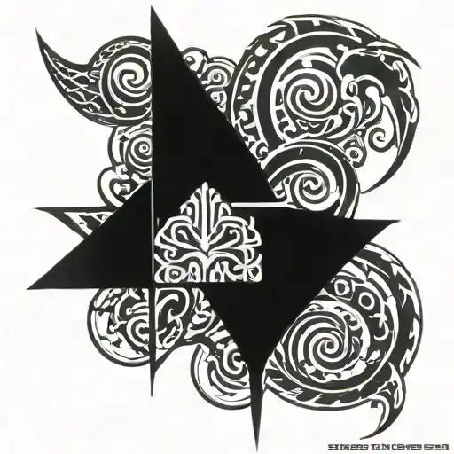 Neo tribal cybersigilism tattoo design idea