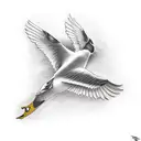 ducks flying tattoo design idea