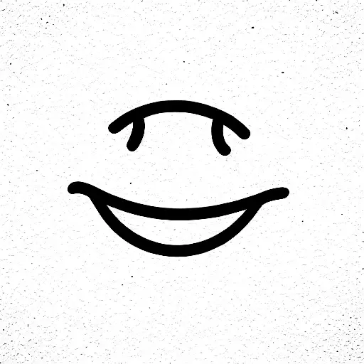 Smiley face tattoo design idea