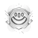 Smiley face tattoo design idea