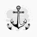 Anchor tattoo design idea