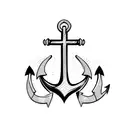Anchor tattoo design idea