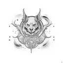 a logo for me and my friend roommate tattoo design idea