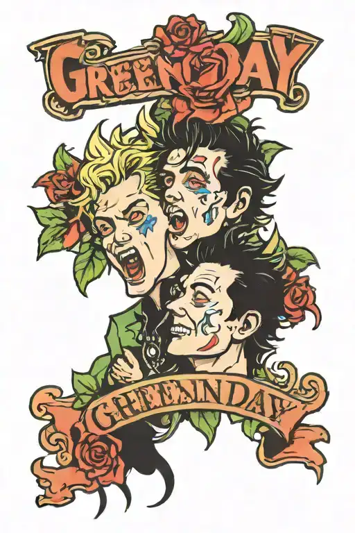 green day outlaws  tattoo design idea