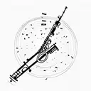clarinet tattoo design idea