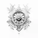 Roman numerals: 12, 14 and 22. tattoo design idea