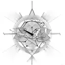 relojes dali tattoo design idea