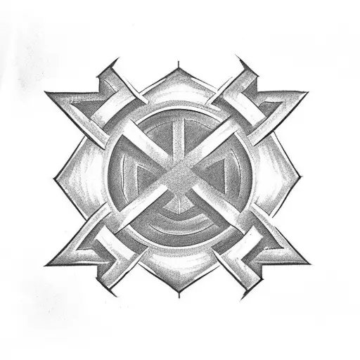 German Iron Cross with a Eurofighter tattoo design idea
