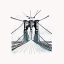 brooklyn  bridge tattoo design idea