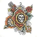 gambler tattoo design idea