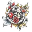 gambler tattoo design idea