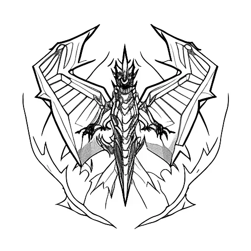 terraria wyvern tattoo design idea