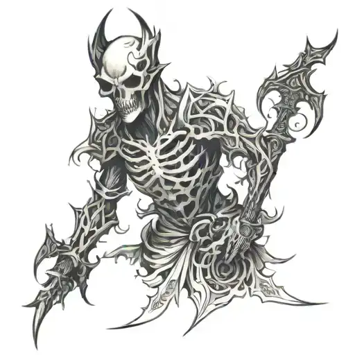 shinigami   tattoo design idea