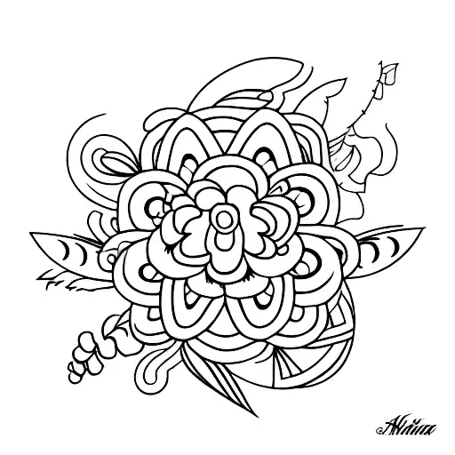 aloha tattoo design idea