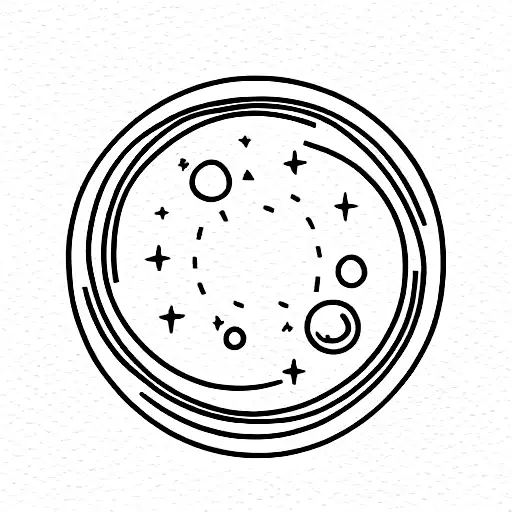 Leo and Aquarius zodiac signs minimalistic tattoo design idea