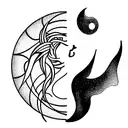 Leo and Aquarius zodiac signs  tattoo design idea