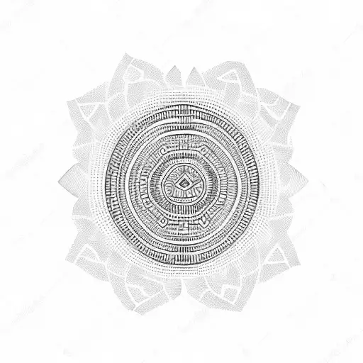 tribal pattern bars tattoo design idea