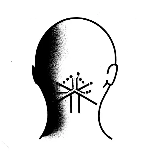 mental health and cross tattoo design idea