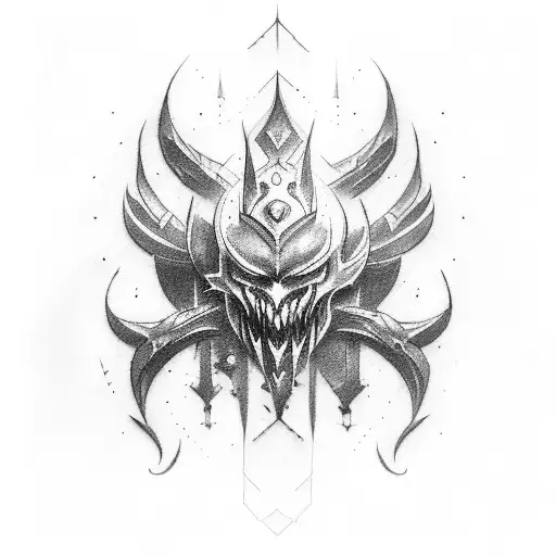 Shaco league of legends tattoo design idea