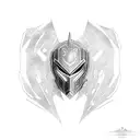 Jhin mask league of legends tattoo design idea