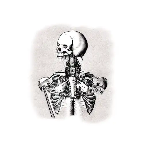 sheet music on papyrus tattoo design idea