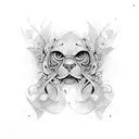 photo camera tattoo design idea