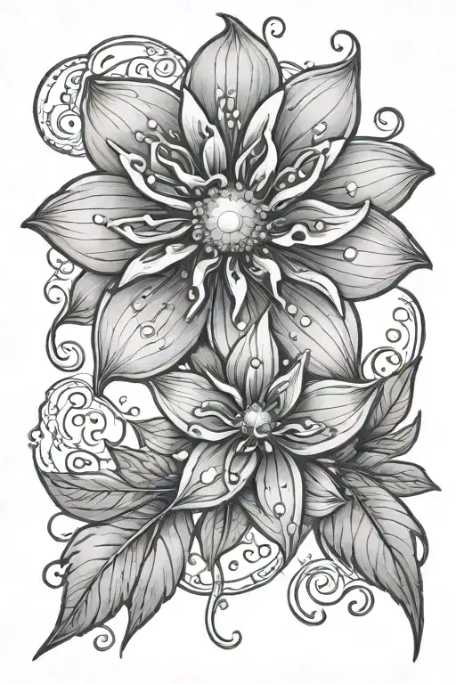 sundrop flower from the movie tangled tattoo design idea