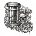 "if this is a prison I'm willing to burn my own chains" tattoo design idea