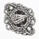 "if this is a prison I'm willing to burn my own chains" tattoo design idea