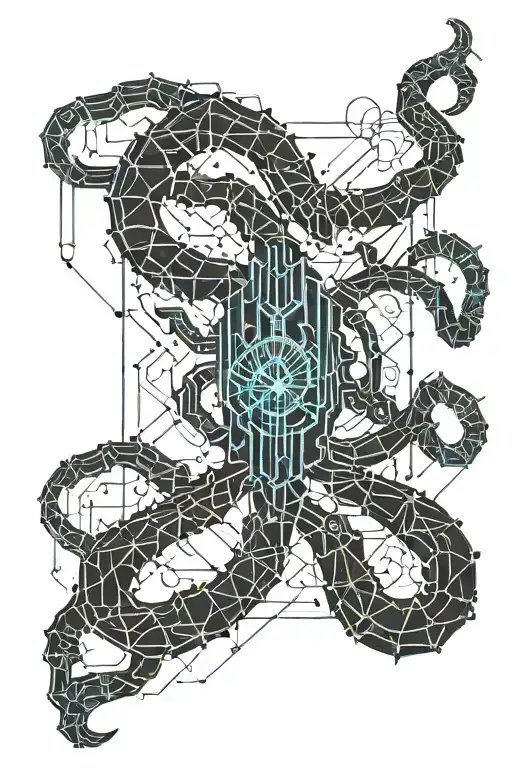 Scorpio constellation made tattoo design idea