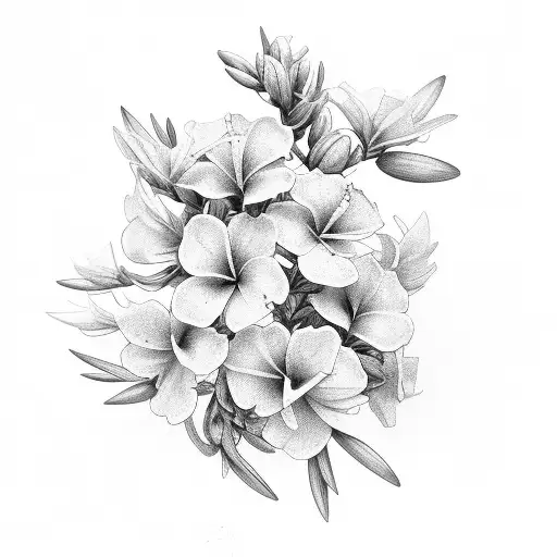 oleander flowers  tattoo design idea