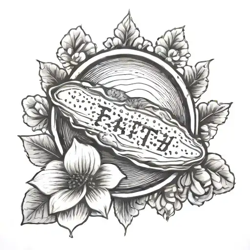 faith as small as a mustard seed tattoo design idea