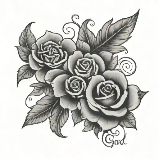 let go let god tattoo design idea