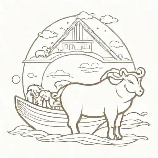 noah's ark tattoo design idea