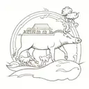 noah's ark tattoo design idea