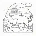 noah's ark tattoo design idea