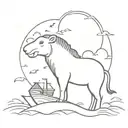 noah's ark tattoo design idea