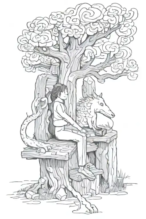 loner tattoo design idea