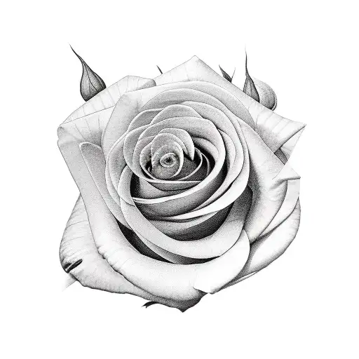 three roses and an hourglass in the middle tattoo design idea