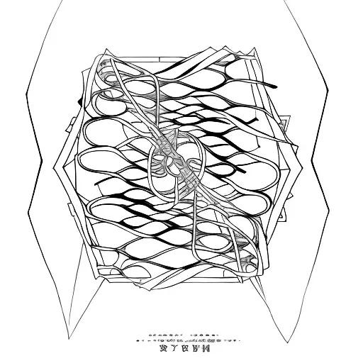 Incorporate elements of your favorite anime into a minimalist tattoo of a DNA double helix, symbolizing the fusion of your passions for anime and science. tattoo design idea
