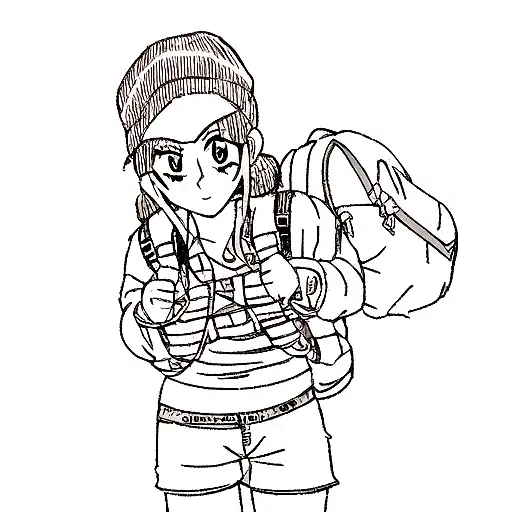 hiker with tattoos  tattoo design idea