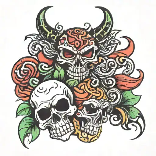 "double tuff" tattoo design idea