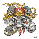 "double tuff" tattoo design idea