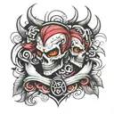 "double tuff" tattoo design idea