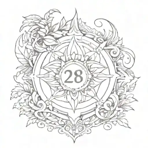 Could you design a tattoo for me with a date and a name on it? I would like the year "2018" on the tattoo. It is a dedic tattoo design idea