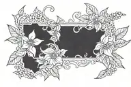 Tennessee state outline tattoo design idea