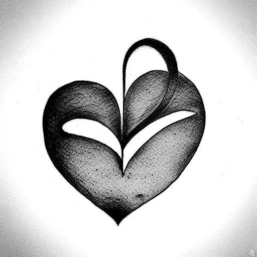 letra maktub con un corazón al final con la letra F y E  tattoo design idea