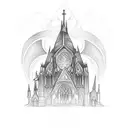 gothic Cathedral  tattoo design idea