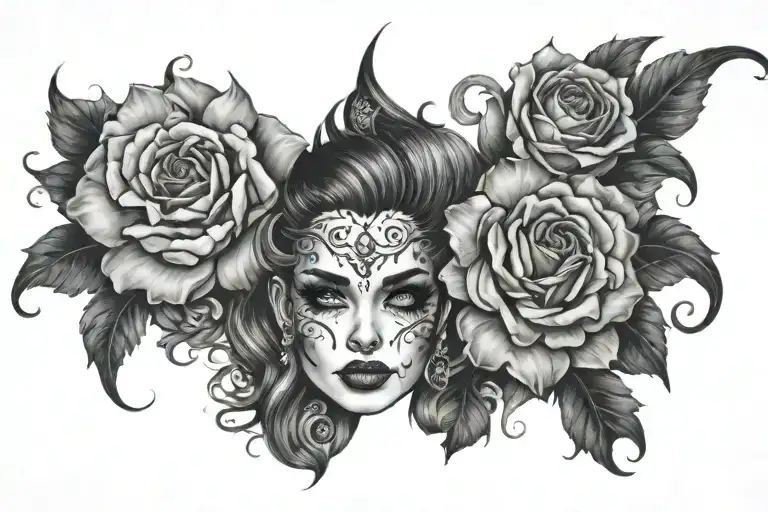bet your pretty face tattoo design idea